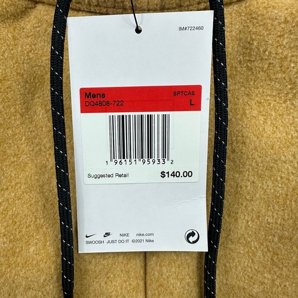 Nike Sportswear Tech Fleece Winterized Joggers Mens Large Gold DQ4808-722 NEW - Picture 5 of 6